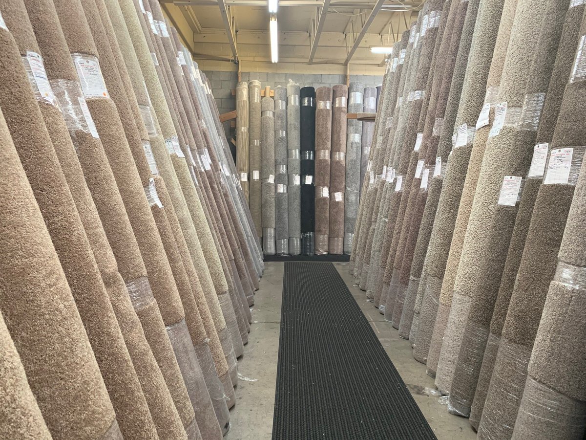 A wide selection of carpet colors and styles
