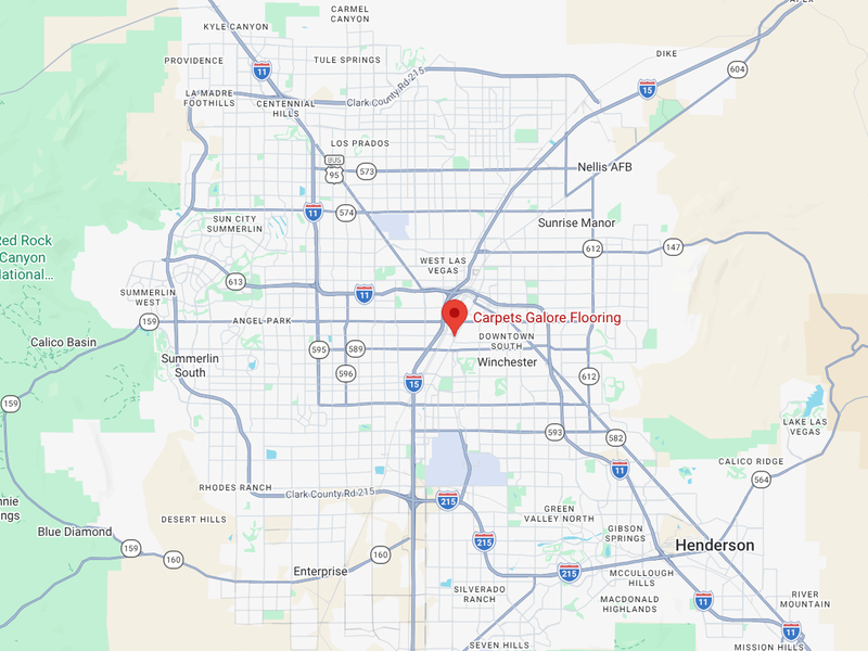 Carpets Galore Flooring Map in Las Vegas