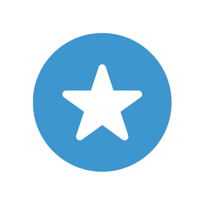 Blue star icon