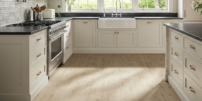 LVP Flooring in a traditional style kitchen